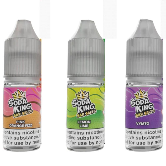 Soda King Bar Nic Salt 10ml 10mg/20mg - Pack of 10