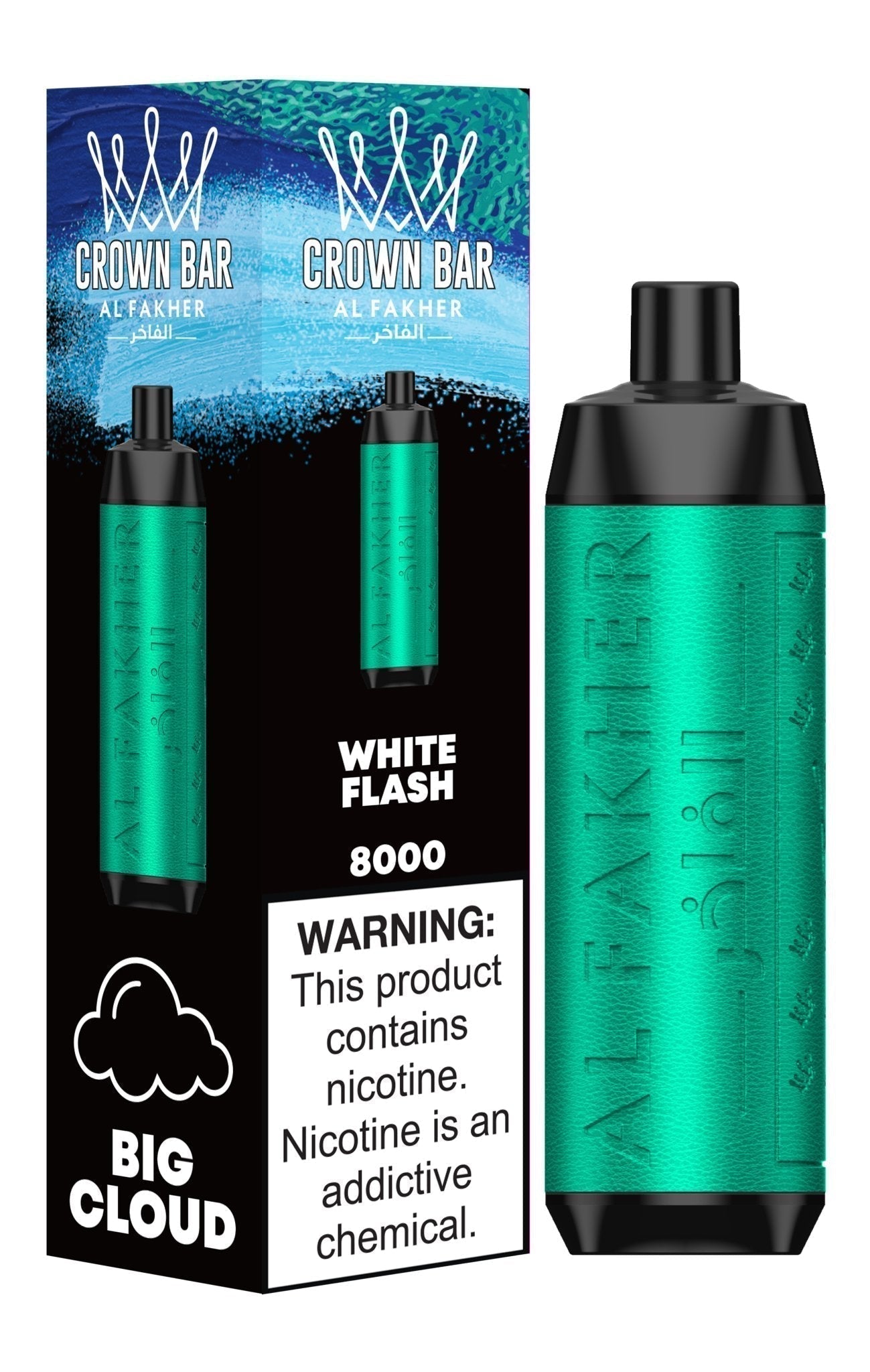 Al Fakher Crown Bar 8000 Puffs Pre-Filled Vape - Box of 10