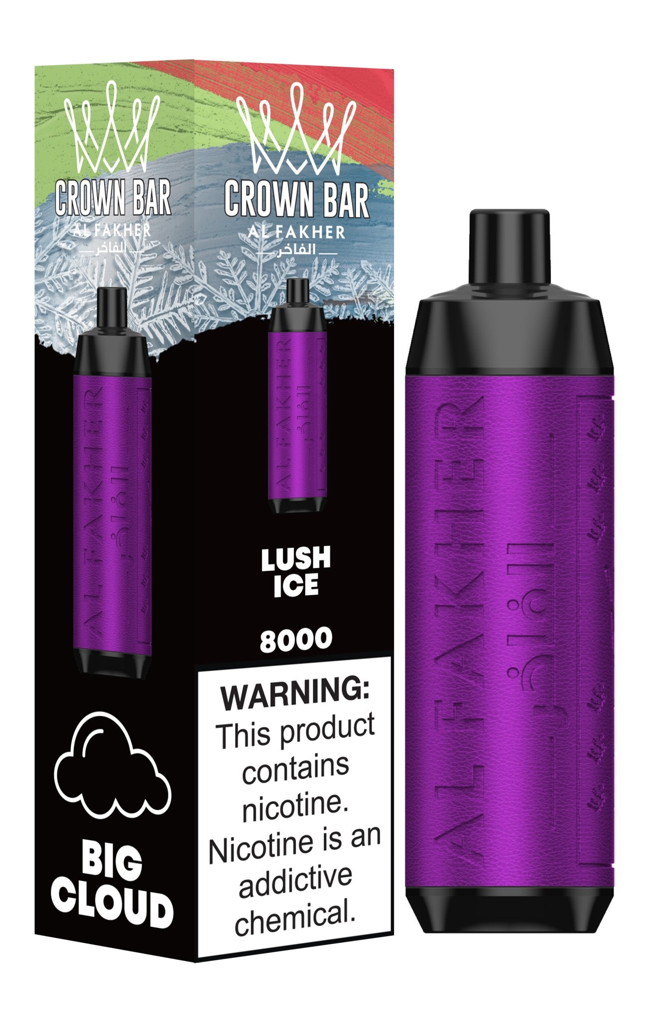 Al Fakher Crown Bar 8000 Puffs Pre-Filled Vape - Box of 10