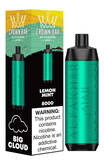 Al Fakher Crown Bar 8000 Puffs Pre-Filled Vape - Box of 10