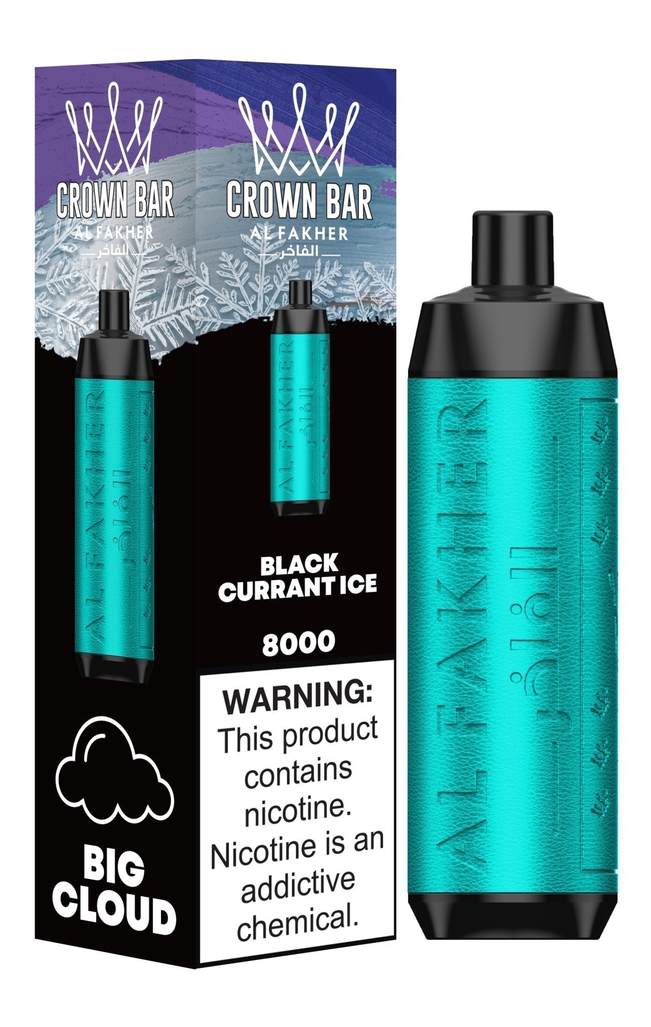 Al Fakher Crown Bar 8000 Puffs Pre-Filled Vape - Box of 10