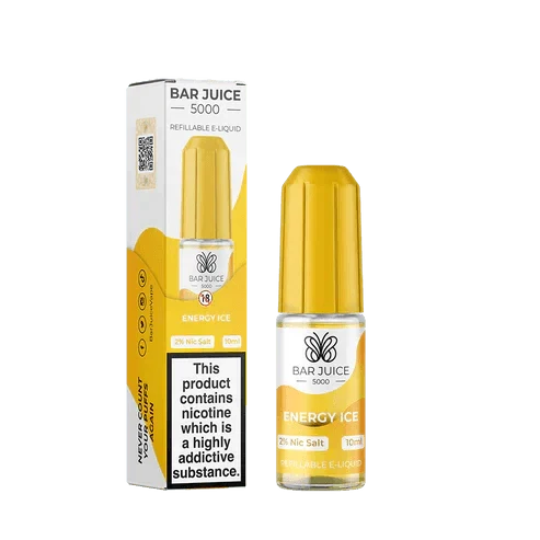 Bar Juice 5000 Nic Salt 10ml - Box of 10 Available In Energy Ice Flavour 