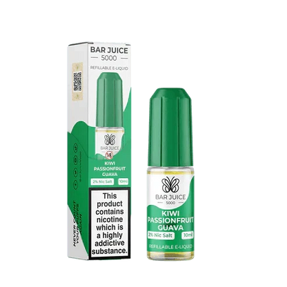 Bar Juice 5000 Nic Salt 10ml - Box of 10 Available In Kiwi Passionfruit Cuava Flavour 