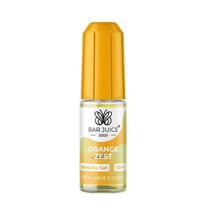 Bar Juice 5000 Nic Salt 10ml - Box of 10 Available In Orange Zest Flavour 