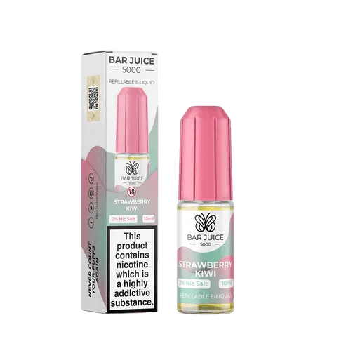 Bar Juice 5000 Nic Salt 10ml - Box of 10 Available In Strawberry Kiwi Flavour 
