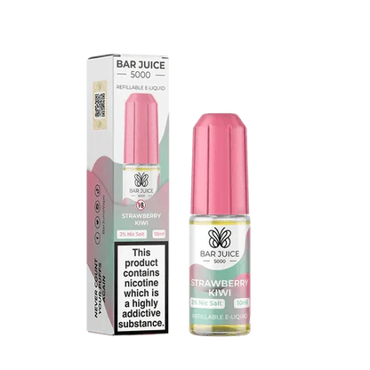 Bar Juice 5000 Nic Salt 10ml - Box of 10 Available In Strawberry Kiwi Flavour 