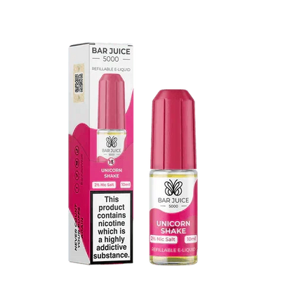 Bar Juice 5000 Nic Salt 10ml - Box of 10 Available In Unicorn Shake Flavour 