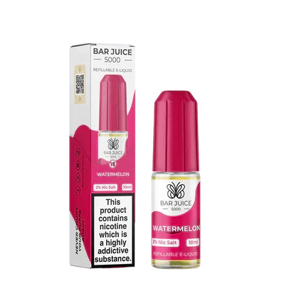 Bar Juice 5000 Nic Salt 10ml - Box of 10 Available In Watermelon Flavour 
