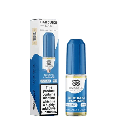 Bar Juice 5000 Nic Salt 10ml - Box of 10 Available In Blue Razz Lemonade Flavour 