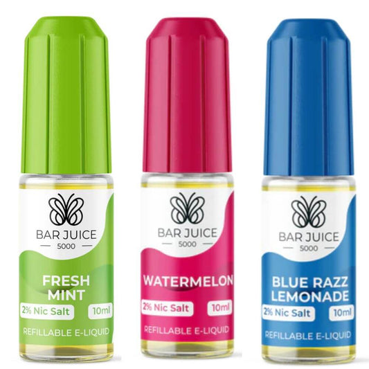 Bar Juice 5000 10ml Nic Salt 10mg & 20mg - Box of 10