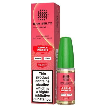 Bar Soltz Nic Salt 10ml Pack of 10 Available In Apple Peach Flavour