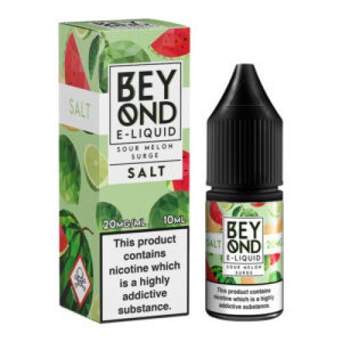 Image Of Beyond Salt Nic Salt 10ml Pack of 10 Available In Sour Melon Surge Flavour  