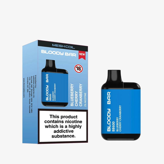 Bloody Bar BB600 Prefilled Pod Vape Kit - Pack of 10