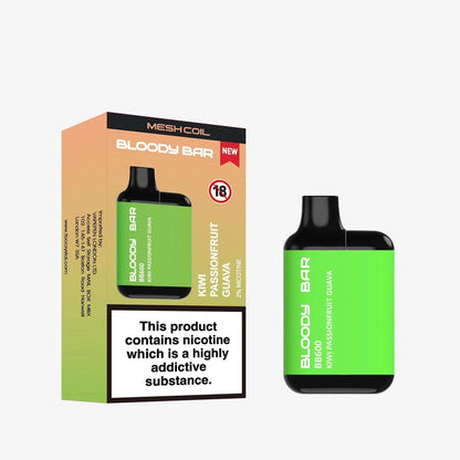 Bloody Bar BB600 Prefilled Pod Vape Kit - Pack of 10