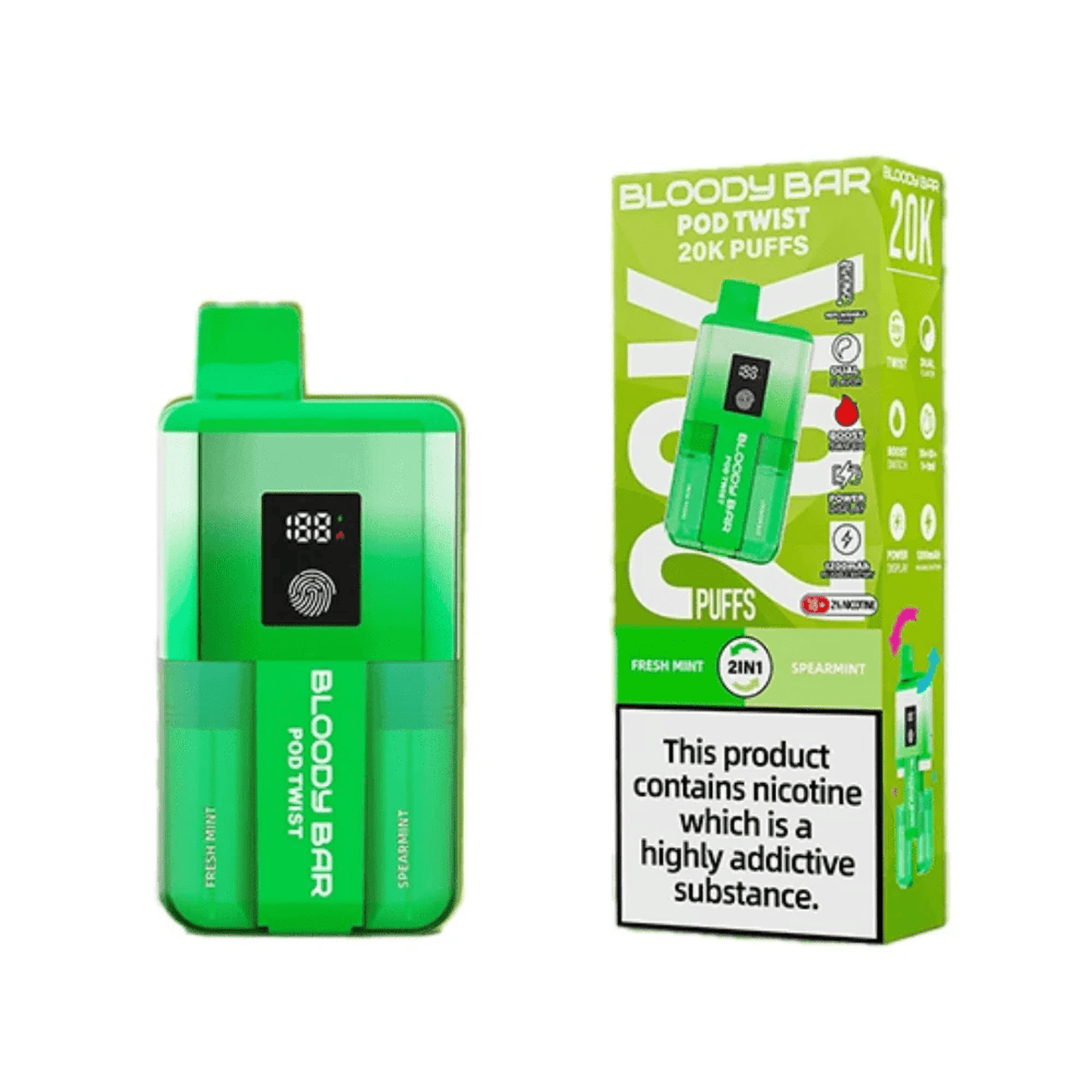 Bloody Bar Pod Twist 20K Prefilled Pod Kit - Box of 5