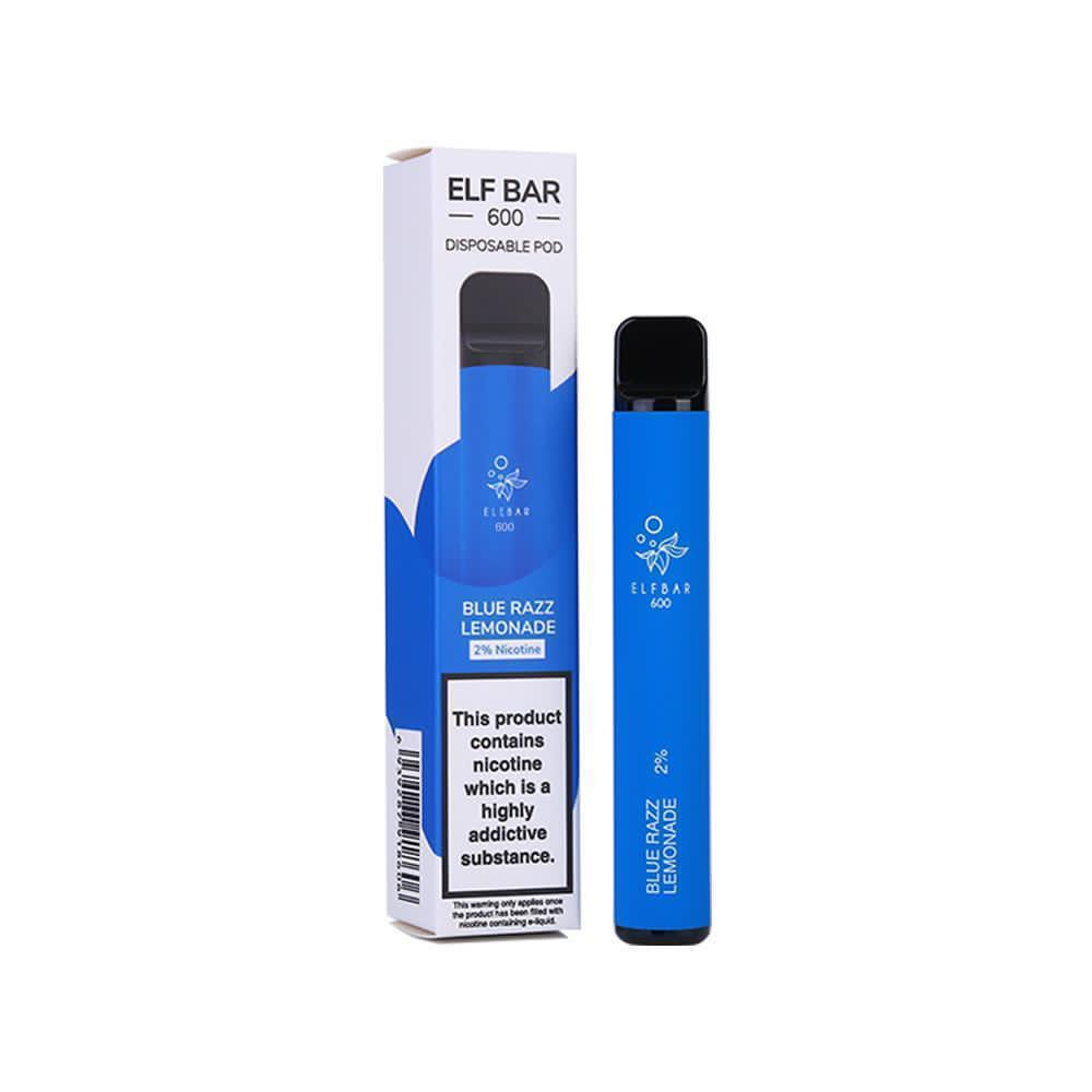 Elf Bar 600 Puff Prefilled Vape Pod Kit -  Box of 10