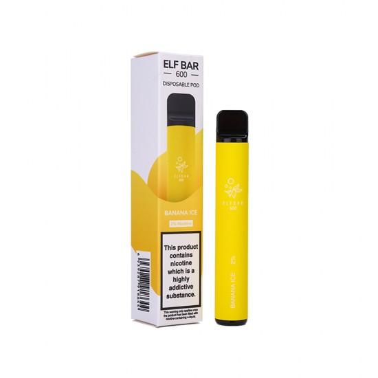 Elf Bar 600 Puff Prefilled Vape Pod Kit -  Box of 10