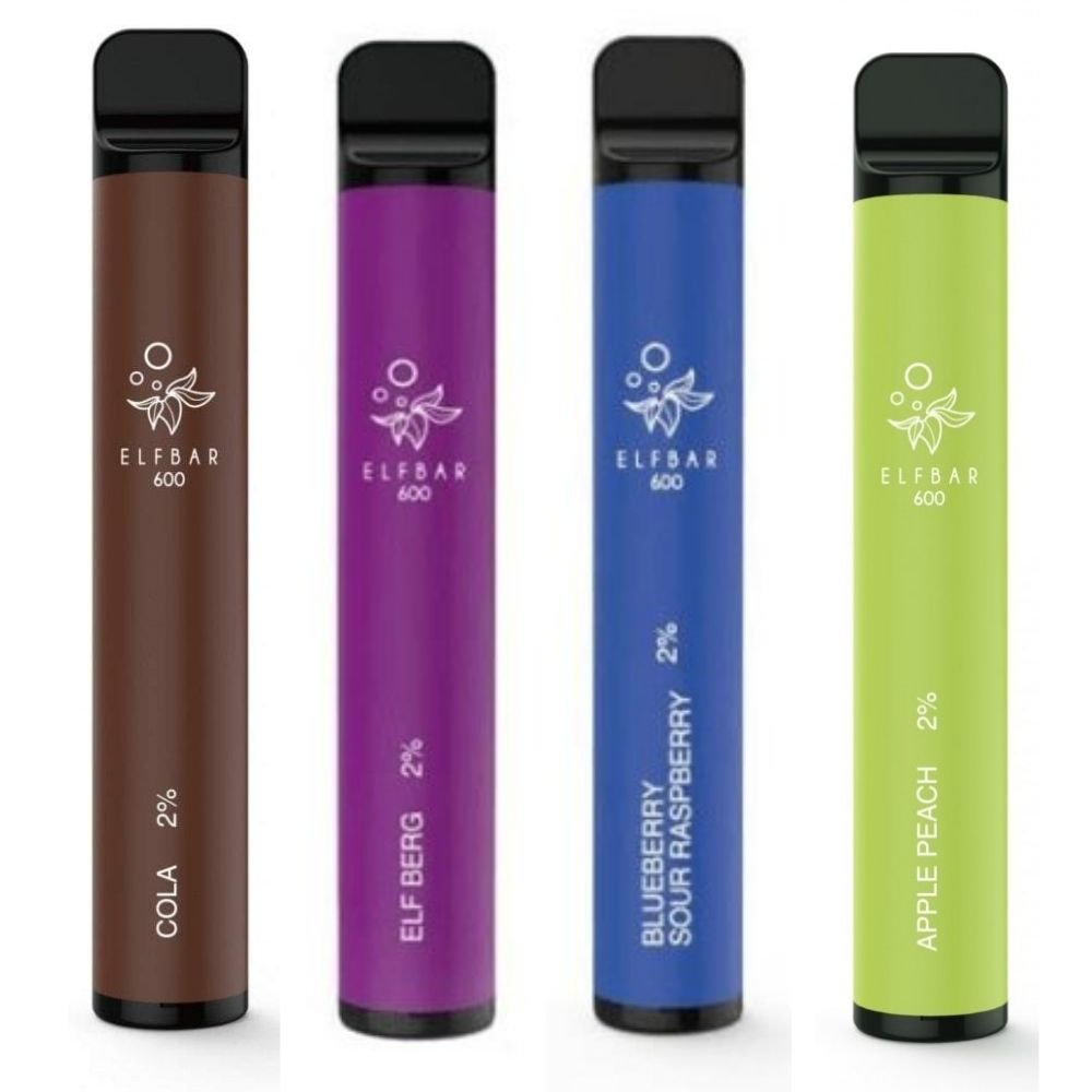 Elf Bar 600 Puff Prefilled Vape Pod Kit -  Box of 10