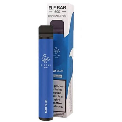 Elf Bar 600 Puff Prefilled Vape Pod Kit -  Box of 10