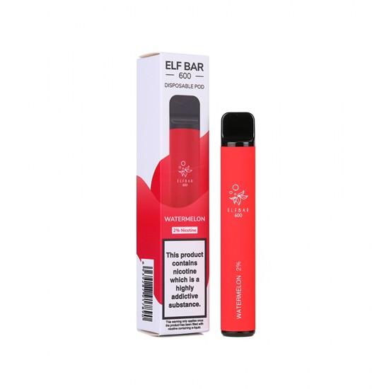 Elf Bar 600 Puff Prefilled Vape Pod Kit -  Box of 10