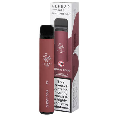 Elf Bar 600 Puff Prefilled Vape Pod Kit -  Box of 10