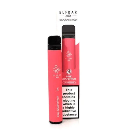 Elf Bar 600 Puff Prefilled Vape Pod Kit -  Box of 10