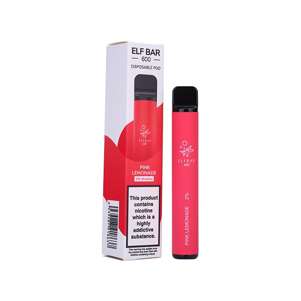 Elf Bar 600 Puff Prefilled Vape Pod Kit -  Box of 10