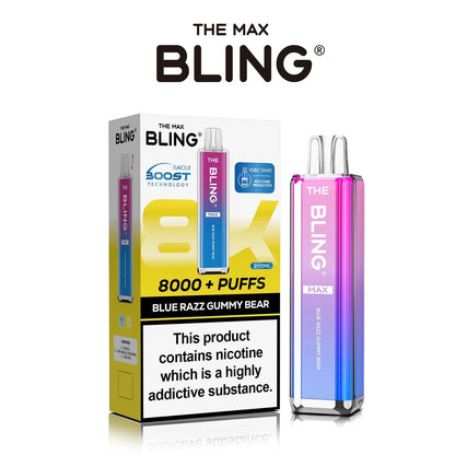 The Crystal Bling Max 8000 Puffs Prefilled Pod Kit - Box of 5