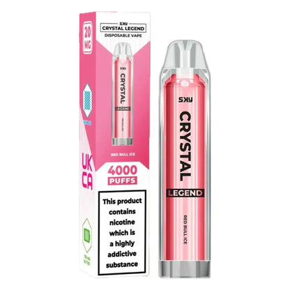 Image of Crystal Legend 4000 Puffs Vape Pod 20mg - Box of 10