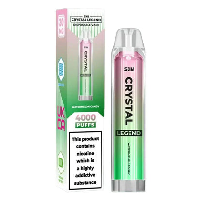 Image of Crystal Legend 4000 Puffs Vape Pod 20mg - Box of 10