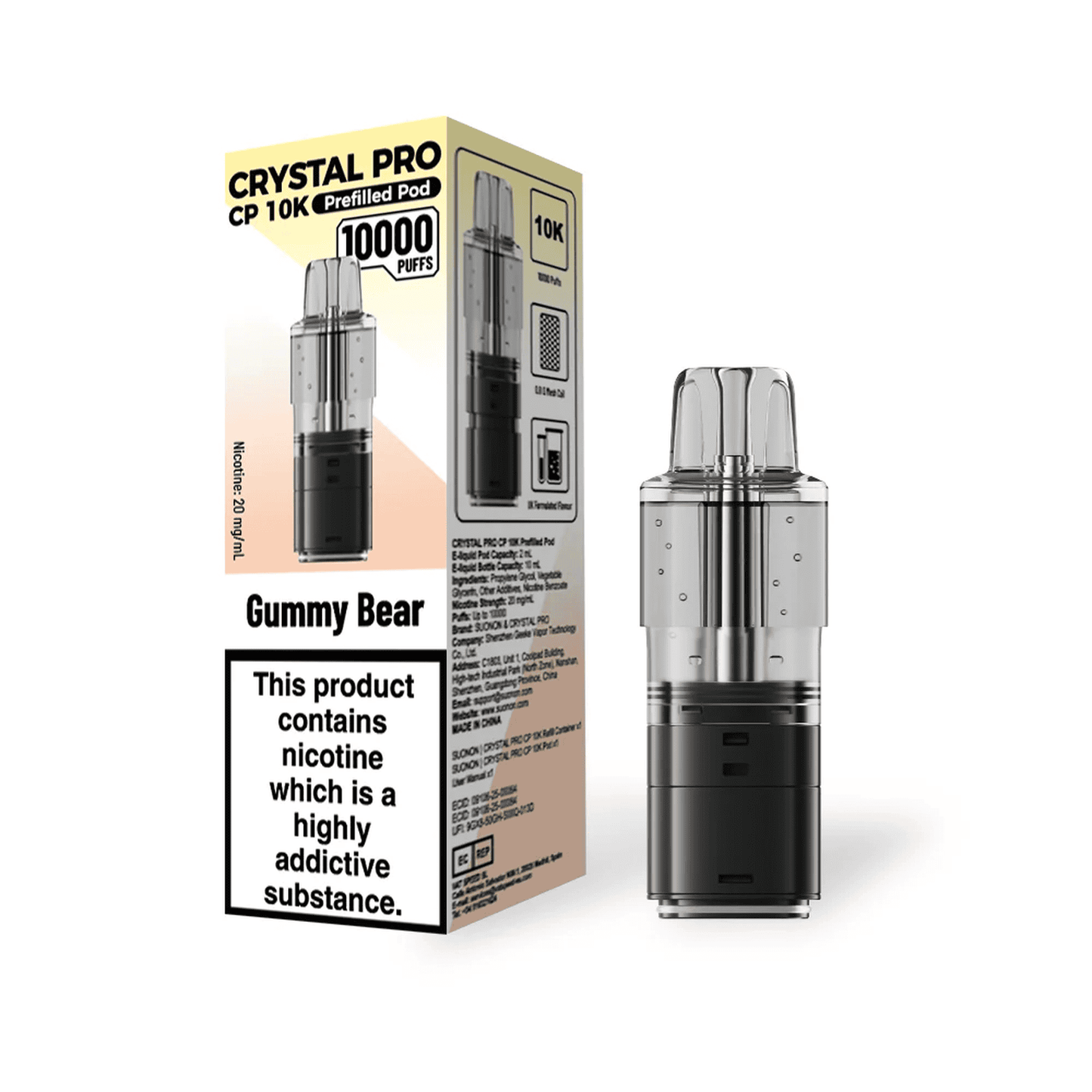 Crystal Pro CP 10k Replacement Pods Box of 5
