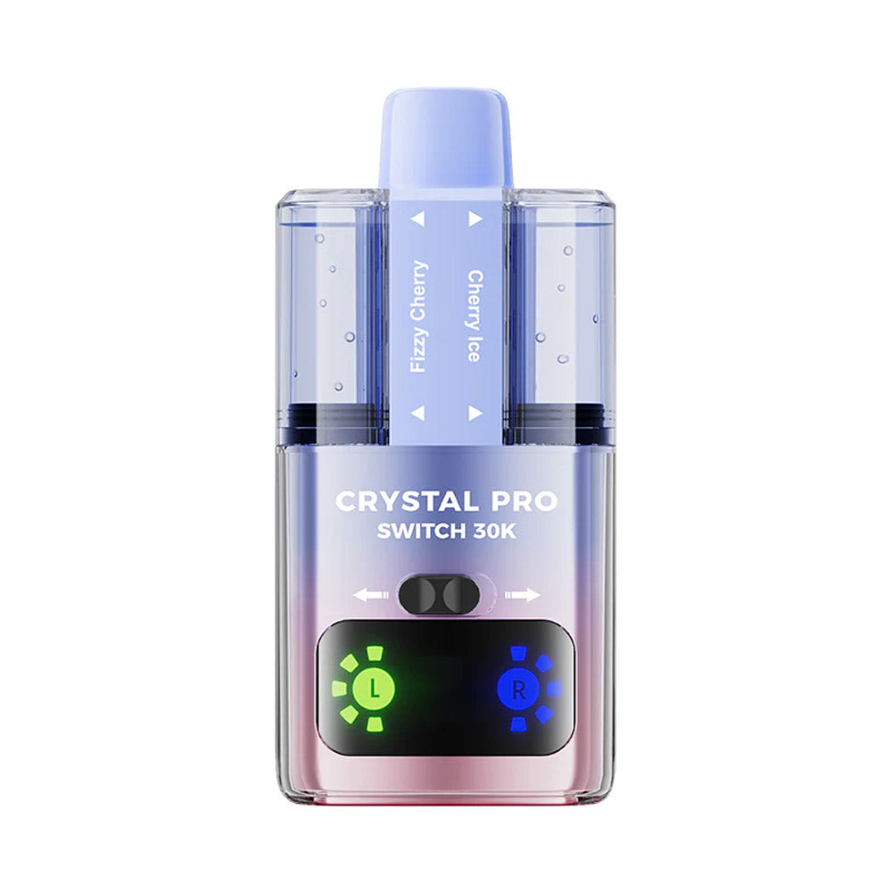 Crystal Pro Switch 30K Puffs Prefilled Pod Kit Box of 5, Fizzy Cherry, Cherry Ice Flavour