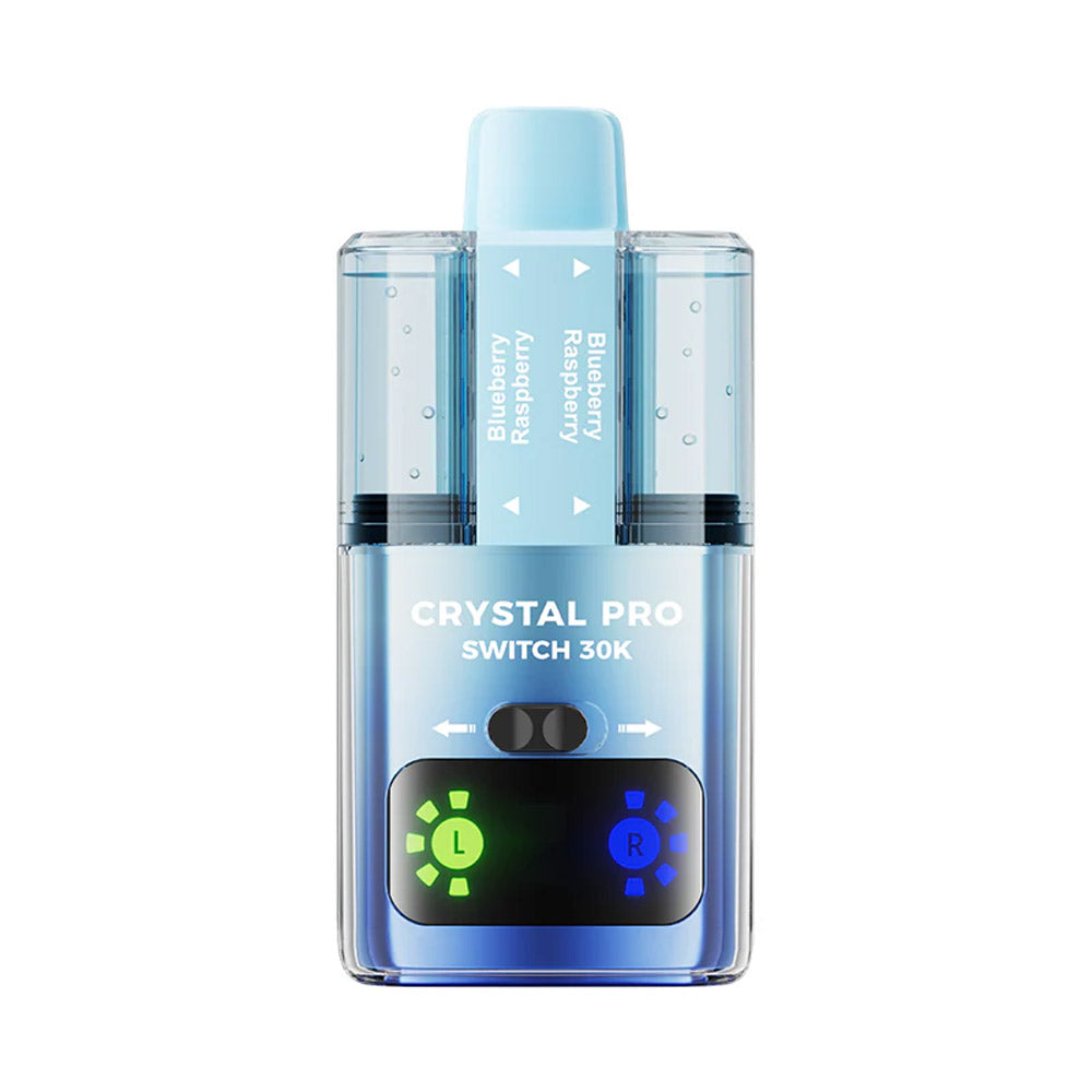 Crystal Pro Switch 30K Puffs Prefilled Pod Kit Box of 5, Blueberry Raspberry Flavour