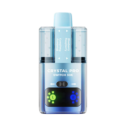 Crystal Pro Switch 30K Puffs Prefilled Pod Kit Box of 5, Blueberry Raspberry Flavour