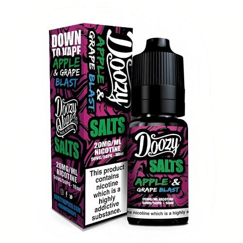 Doozy Vape Nic Salt 10ML Pack of 10 Available In Apple Grape Blast Flavour 