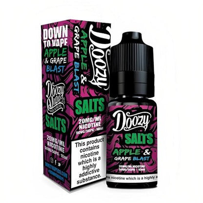 Doozy Vape Nic Salt 10ML Pack of 10 Available In Apple Grape Blast Flavour 