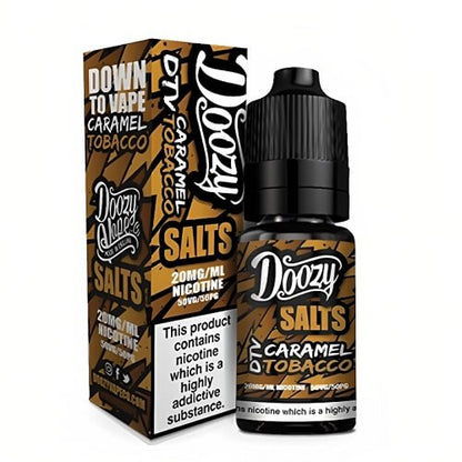 Doozy Vape Nic Salt 10ML Pack of 10 Available In Caramel Tobacco Flavour 