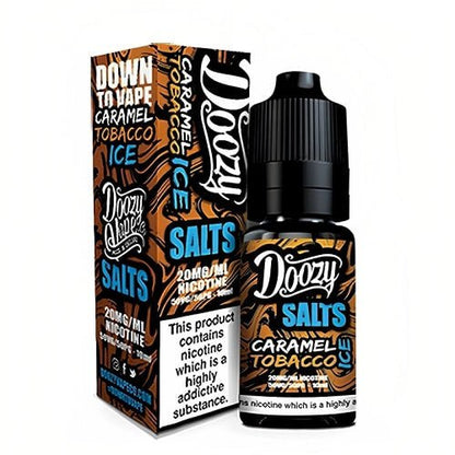 Doozy Vape Nic Salt 10ML Pack of 10 Available In Caramel Tobacco Flavour 