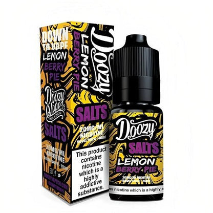 Doozy Vape Nic Salt 10ML Pack of 10 Available In Lemon Berry Pie Flavour 