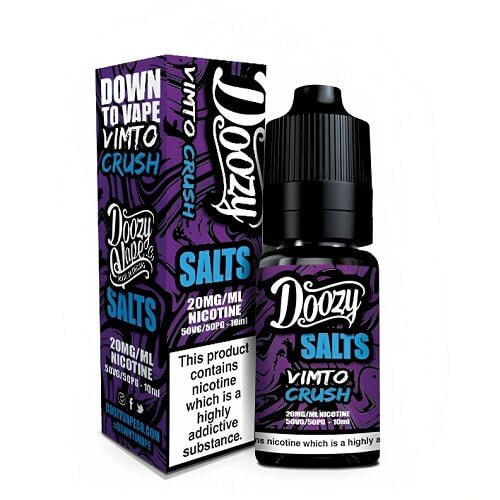 Doozy Vape Nic Salt 10ML Pack of 10 Available In Vimto Crush Flavour 