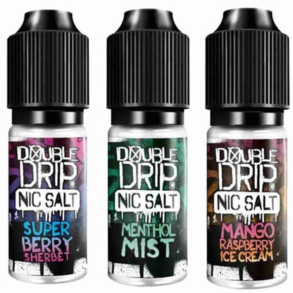 Double Drip 10ml Nic Salt E-Liquid 20mg | Pack of 10