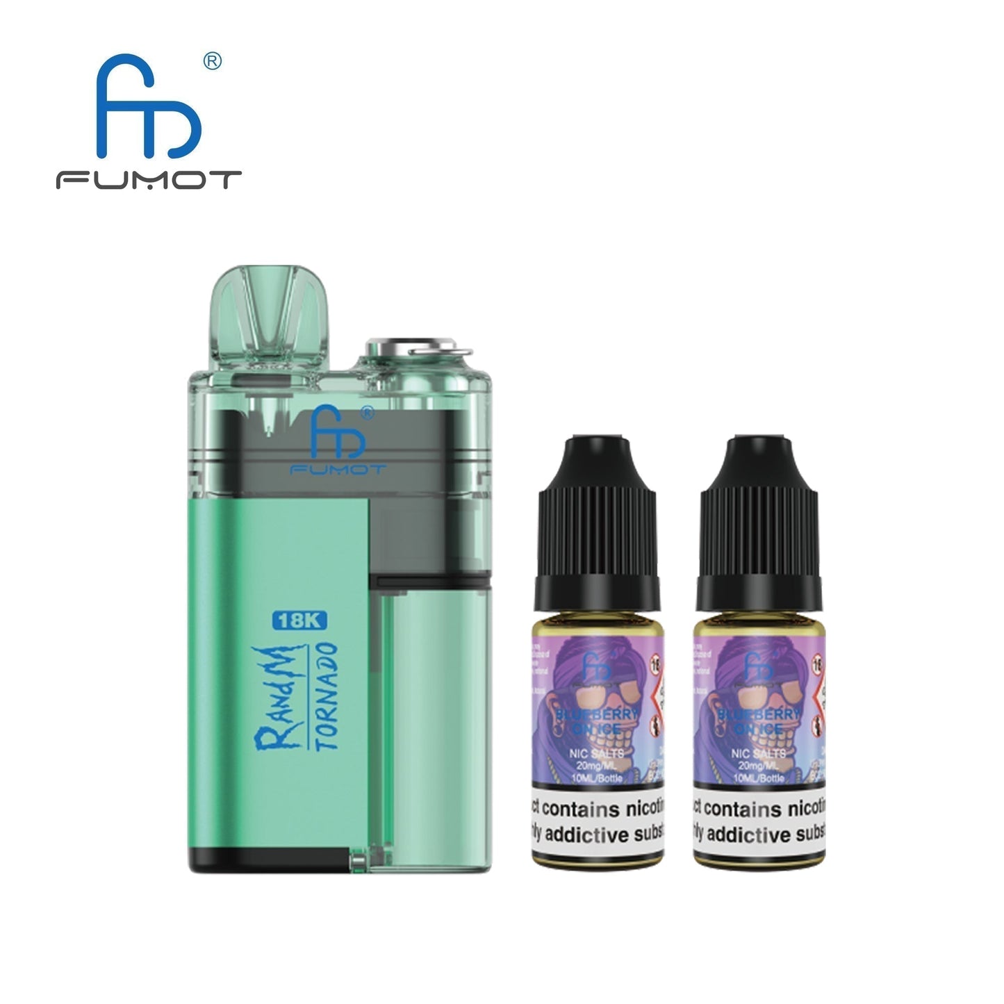 Fumot RandM Tornado 18000 Pre-Filled Pod Kit - Box of 5 in Strawberry Ice Flavour at wholesale