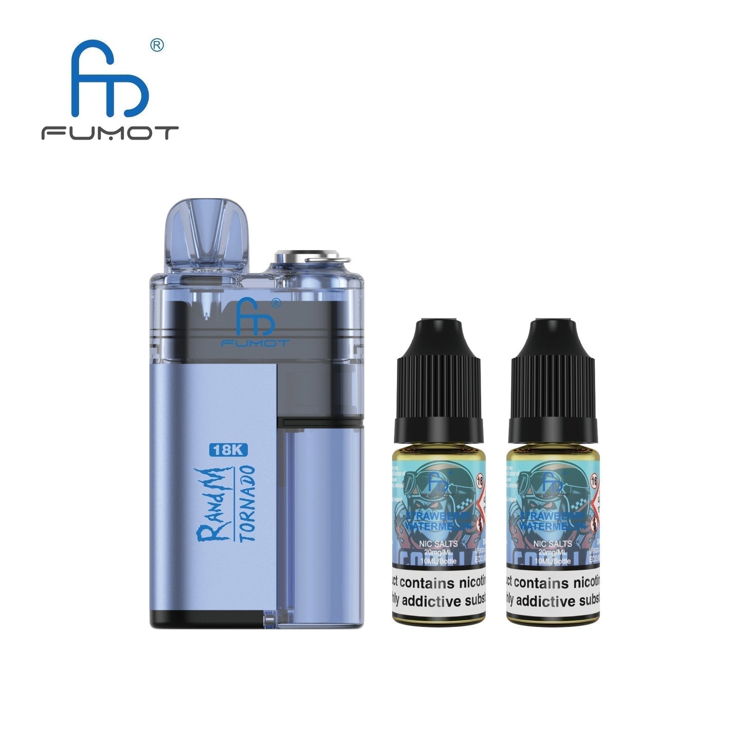 Fumot RandM Tornado 18000 Pre-Filled Pod Kit - Box of 5 in Strawberry Watermelon Flavour at wholesale