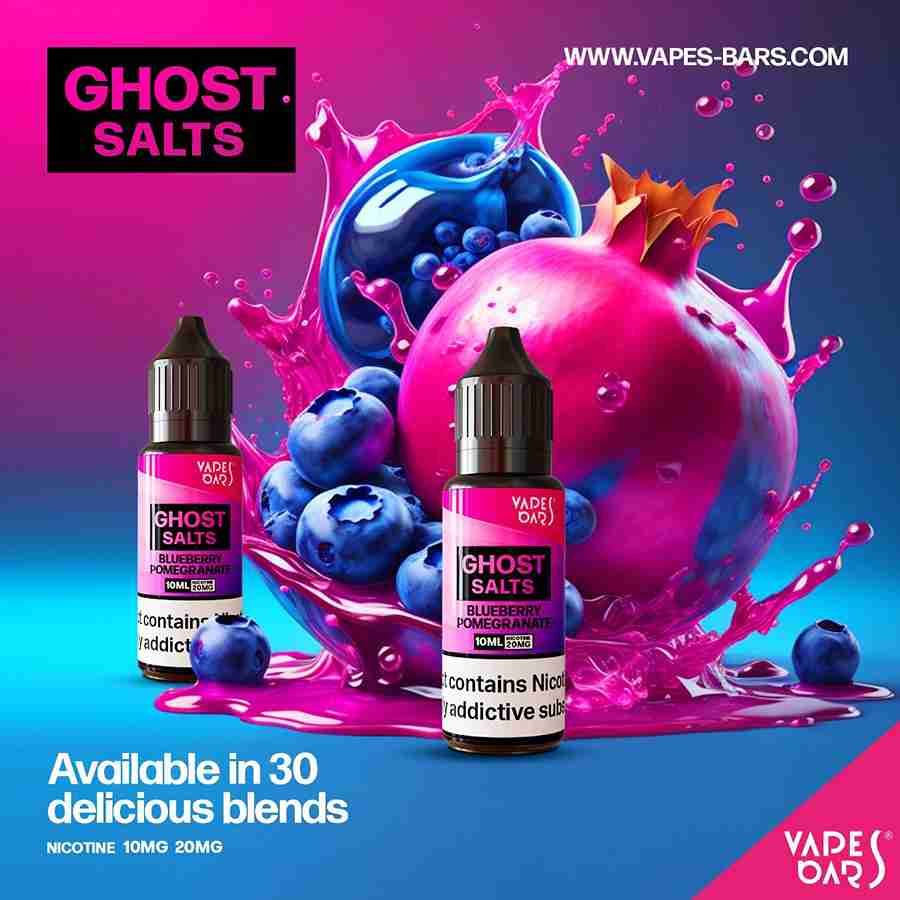 GHOT 3500 Nic Salts 10ml 20mg - Box of 10 available in 30 Blends with Blueberry Pomegranate flavour