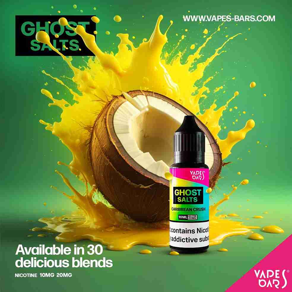 GHOT 3500 Nic Salts 10ml 20mg - Box of 10 available in 30 Blends with Coconut Crush flavour