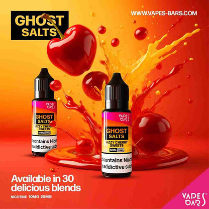 GHOT 3500 Nic Salts 10ml 20mg - Box of 10 available in 30 blends with Fizzy Cherry Sweet flavour 