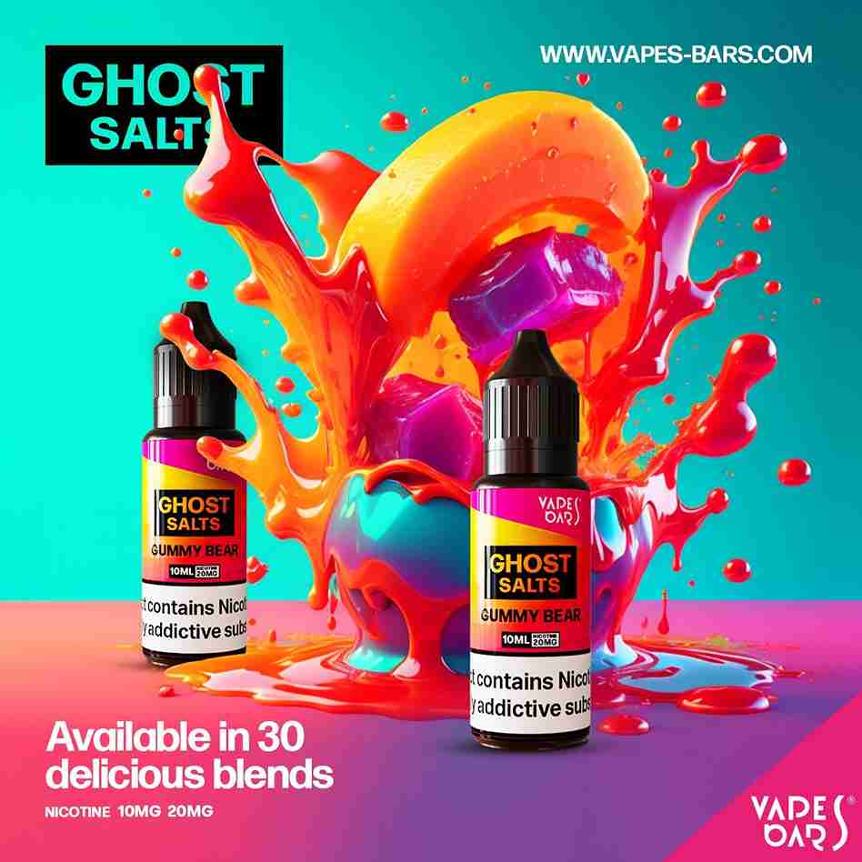 GHOT 3500 Nic Salts 10ml 20mg - Box of 10 available in 30 blends with Gummy Bear flavour 
