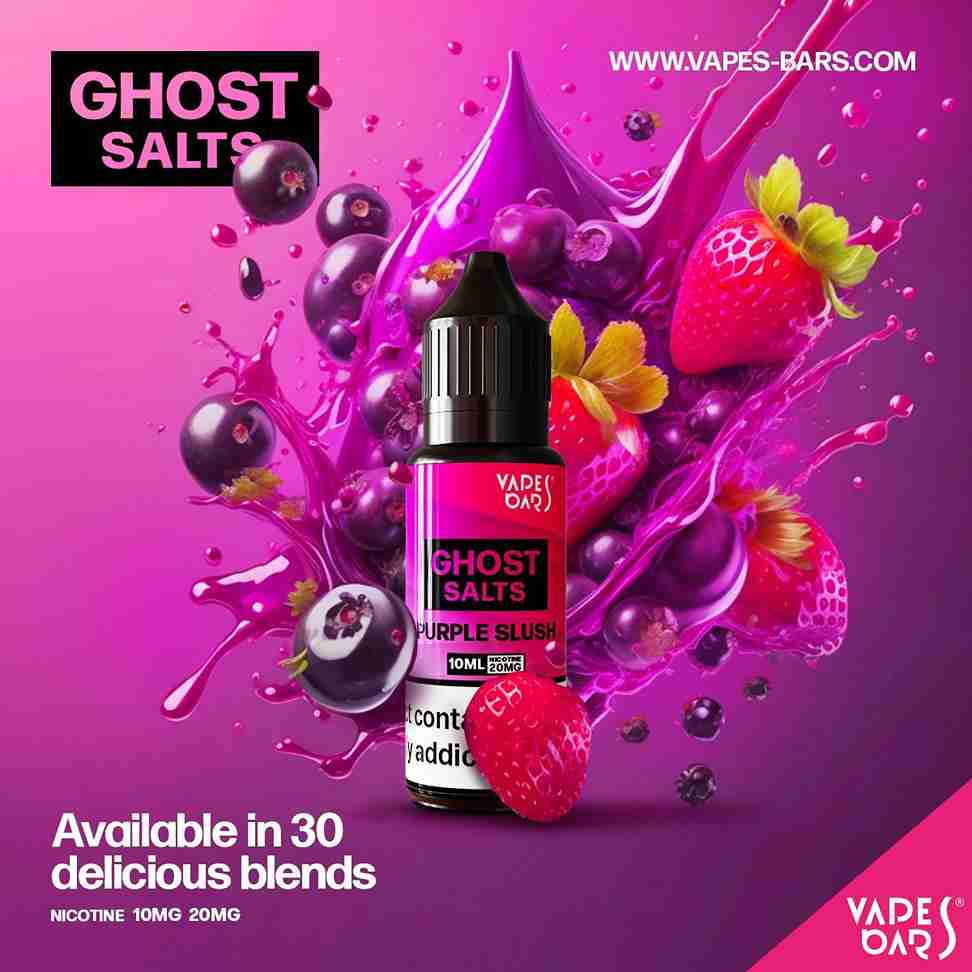 GHOT 3500 Nic Salts 10ml 20mg - Box of 10 available in 30 blends with Purple Slush flavour 