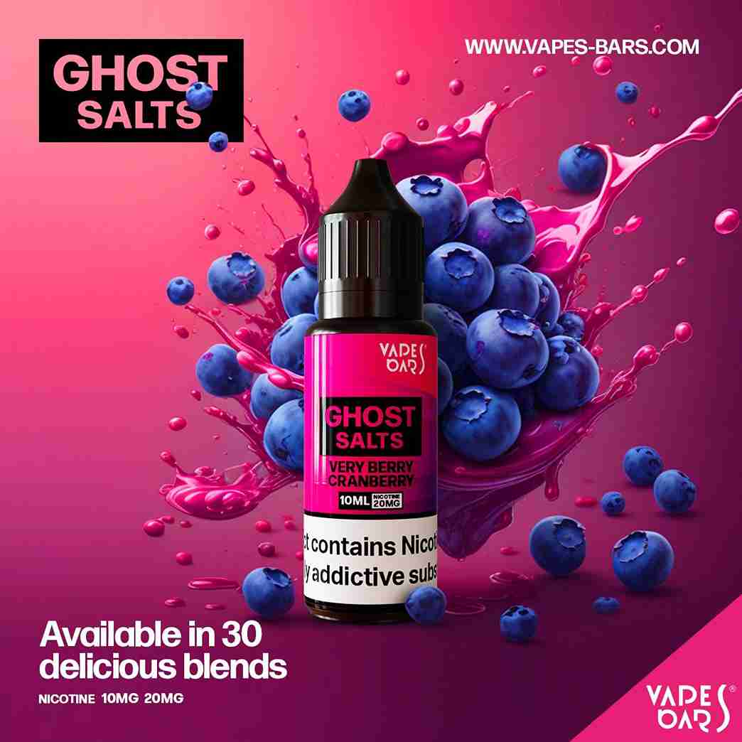 GHOT 3500 Nic Salts 10ml 20mg - Box of 10 available in 30 Blends with Very Berry Cranberry flavour