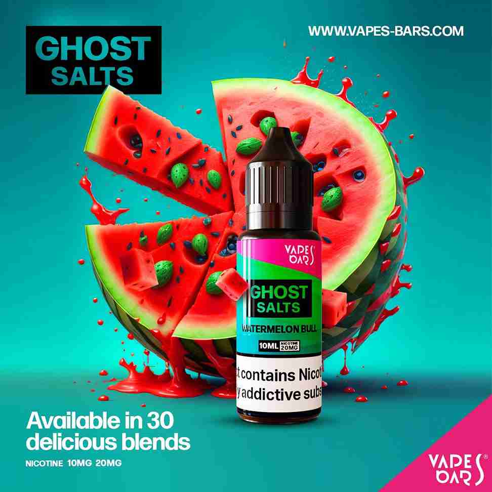 GHOT 3500 Nic Salts 10ml 20mg - Box of 10 available in 30 Blends with Watermelon Bull flavour